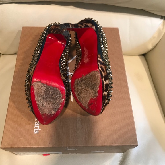 Christian Louboutin Peep Toe Spike Lady Peep 36.5 - Picture 5 of 6